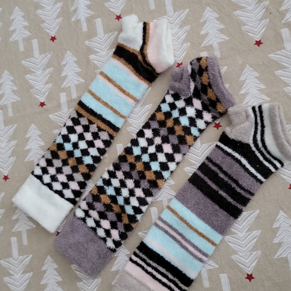 Little Miss Matched set of three 3 mix and match arm warmers, youth sized - Picture 4 of 8